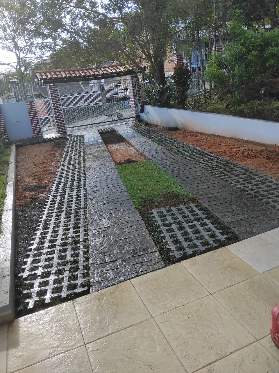 Implantação de piso